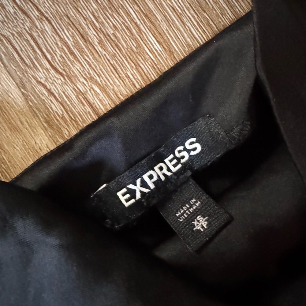 Express Black Maxi‎ Slip Dress Size XS - Picture 3 of 3